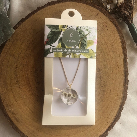* Colar Mil Folhas Redondo Médio 50cm (Folhado a ouro) - A Folha