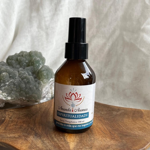 * Spray Terapêutico Espiritualidade (manjericão, alecrim, olíbano e eucalipto) 100ml - Ananda Aromas
