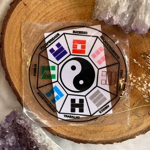 Baguá Acetato para aplicação Feng Shui