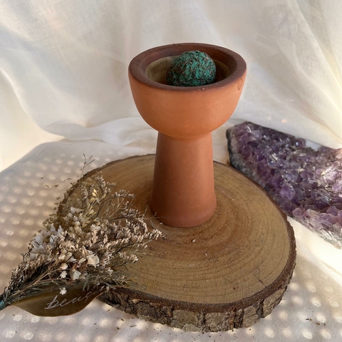 Defumador de Cerâmica Copaleira Ancestral (Sahumador) - Sagrada Madre