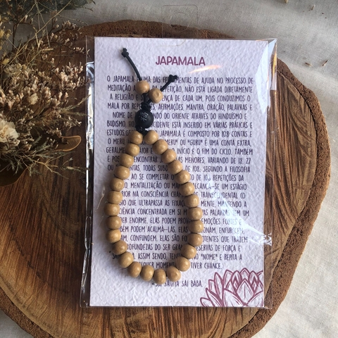 * Pulseira Japamala Madeira - Ananda Aromas