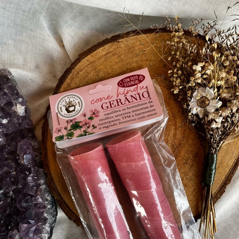 Cone Hindu Geranio 2 un - Cura Herbal