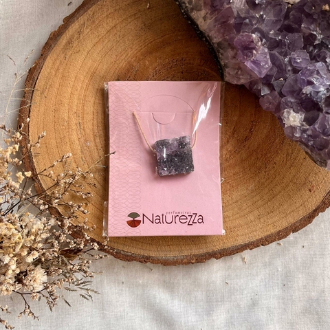 Difusor Pessoal Minimalista Drusa de Ametista - Naturezza