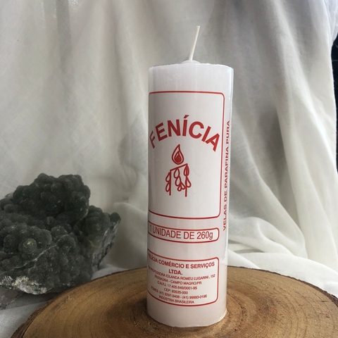 Vela 7 Dias Branca - Conexão e Espiritualidade