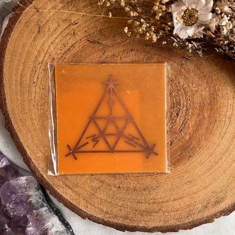 Mini Gráfico de Radiestesia Andre Philippe 7x7cm Fenolite e Cobre