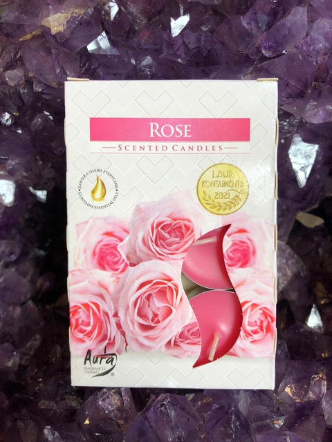 Velas Perfumadas c/6 - Aura Scents - Rosas