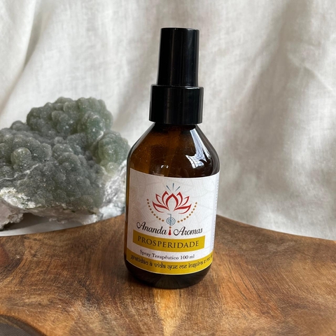 * Spray Terapêutico Prosperidade (canela, geranio, ylang ylang, palmarosa, laranja, cedro e cravo) 100ml - Ananda Aromas