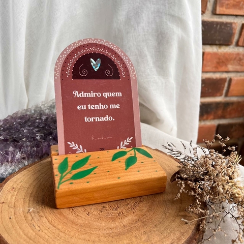 * Porta Cartas de Madeira P 10cm - Marcenaria de Los Andes