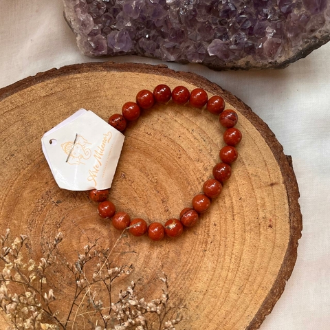 * Pulseira de Jaspe Vermelho - Arte Milenar