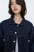 Campera Jean over azul - comprar online