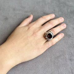 Anillo Cuarzo Fume Plata 925 - AkelaR