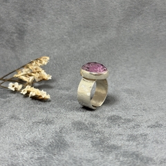 Anillo Plata con Rubí Zoisita y Cuarzo Cristal - tienda online