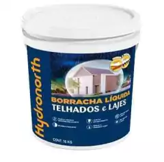 IMPERMEABILIZANTE TELHADOS E LAJES BRANCO 16KG HYDRONORTH - comprar online