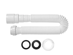 SIFÃO SANFONADO UNIVERSAL BRANCO 1.5M BLUKIT - comprar online