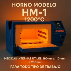 HORNO HM-1 MUFLA 1200 °C - BIZCOCHO- ESMALTE - TEMPLADO- - comprar online