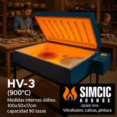 HORNO MODELO HV-3 HASTA 900°c - comprar online