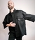 Camisa estruturada OVERSIZE preta. - comprar online
