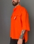 Camisa estruturada OVERSIZE laranja. - comprar online