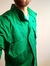 Camisa de sarja leve 100% algodão OVERSIZE verde na internet