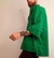 Camisa de sarja leve 100% algodão OVERSIZE verde - comprar online