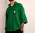 Camisa de sarja leve 100% algodão OVERSIZE verde
