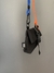 Shoulder Bag W-3 ESCALADA preta - alça preta laranja com azul - comprar online