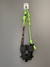 Shoulder Bag PACK preto - alça neon com laranja