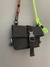 Shoulder Bag W-3 ESCALADA preta - alça neon com laranja - comprar online