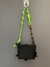 Shoulder Bag W-3 ESCALADA preta - alça neon com laranja - Babo