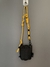 Imagem do Shoulder Bag PACK QUELPS preta- alça corda amarela - DP