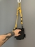 Shoulder Bag PACK QUELPS preta- alça corda amarela - DP na internet