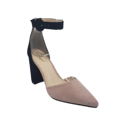 Scarpin dual color Preto e nude - comprar online