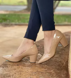 Scarpin Salto bloco 7cm - GV-2026 - Menina Refinada