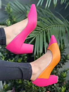 Imagem do Scarpin Salto bloco 7cm - GV-2026