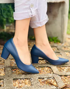 Scarpin Salto bloco 7cm - GV-2026 - comprar online
