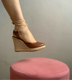 Anabela cordas marrom - comprar online