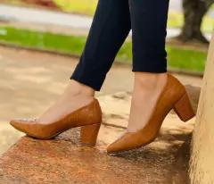 Scarpin Salto bloco 7cm - GV-2026 na internet