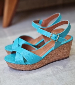 sandalia anabela frente aberta GV-2041 - comprar online