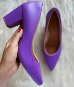 Scarpin Salto bloco 7cm - GV-2026