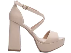 Sandália Meia Pata NapaNapa Bege; TCL-105137C - Menina Refinada