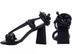 Sandália Feminina Napa Preto; TCL-13003A - loja online