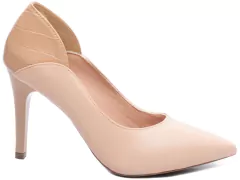 Sapato Scarpin Napa Rose e Croco Bege; TCL-1625-70C - loja online