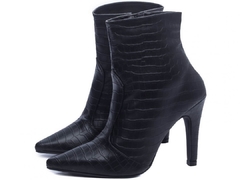 Bota bico fino napa croco preto TCL-65020A na internet