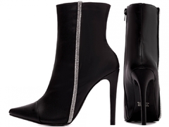 Bota Bico Fino Salto 12 Cano Médio; TCL-80003A - comprar online