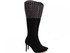 Bota Bico Fino Cano Alto TCL-900-910A - Menina Refinada