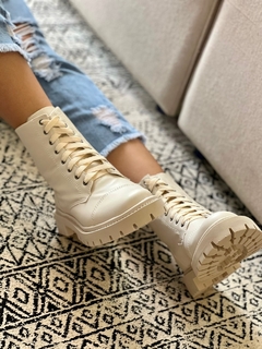 Coturno Sola Tratorada napa OFF White - Menina Refinada