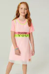 CONJUNTO VESTIDO E SOBREPOSIÇÃO TELINHA THANK YOU