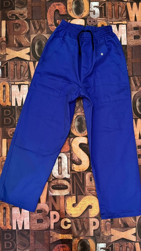 Calça de Brin Azul