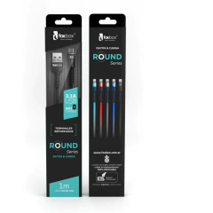 Cable Foxbox Round Lightning Negro