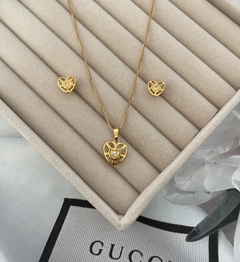 Conjunto coração vazado. - comprar online